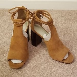 1. State -Tilya Suede Wrap Heel